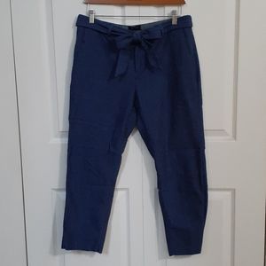 Chambray crop pants